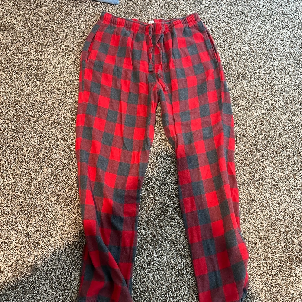 Men’s red pajama pants